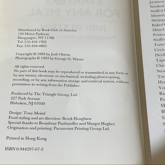 Appetizers Recipe Book by Judi Olstein - 1993 - Picture 6 of 6